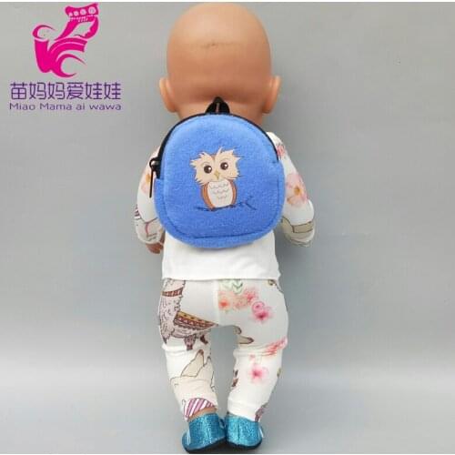 Baby doll backpack for 18 inch girl dolls school bag doll accessories