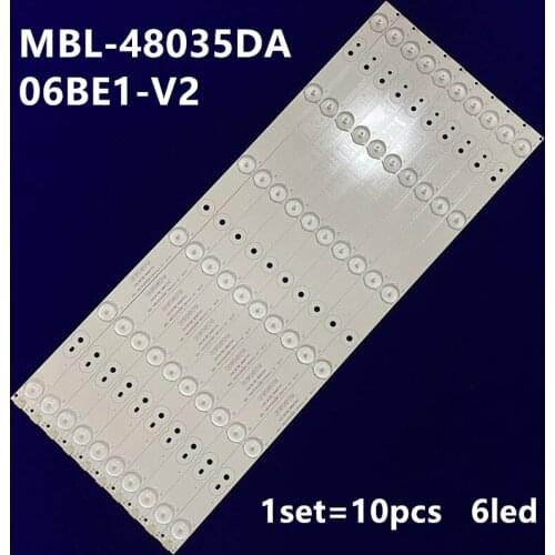 LED Backlight Strip for Sanyo 48"TV 48CE468D MBL-48035DA06BE1-V2 BJSJ48D06-ZC14F-01 303JD480031 withe screen hv480wuc-300