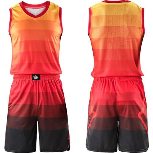 Men kids throwback basketball training jersey set blank college tracksuit basketball jerseys uniforms suit breathable customized