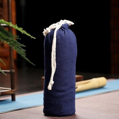 Thicken Drawstring Linen Cloth Pouch for Jewelry Thermos Vacuum cup Storage Bag Universal Portable water Cup Protective Cover