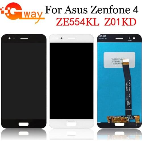 5.5'' for ASUS Zenfone 4 ZE554KL Z01KD LCD Display Touch Screen Digitizer Assembly Parts with Frame + Free Tools