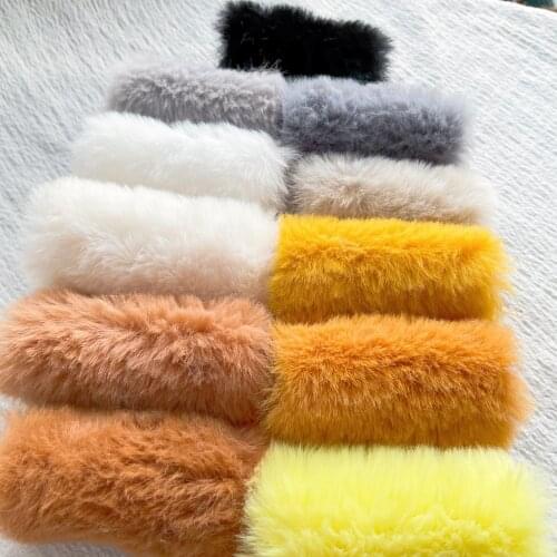 1Pcs 100% Polyester Faux Rabbit Fur Fabric Soft Plush can be doll environment decoration notepad cover clothing fabric accessori
