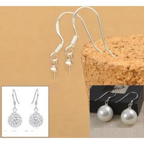 20pcs 925 Sterling Silver Jewelry DIY Accessories 925 Silver Hook For Necklace Findings & Components PJ009