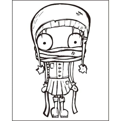 10x8 cool girl Transparent Clear Rubber Stamp Sheet Cling Scrapbooking Photo Album PaperCard DIY Craft