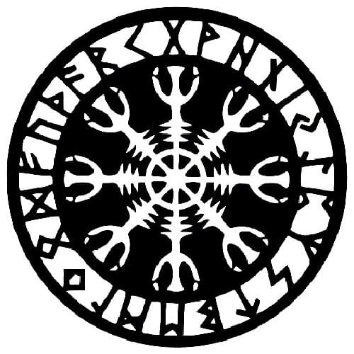 16CM * 16CM Magie Rune Mode Vinyl Hohe-qualität Aufkleber Auto Aufkleber Schwarz/Silber Zubehör