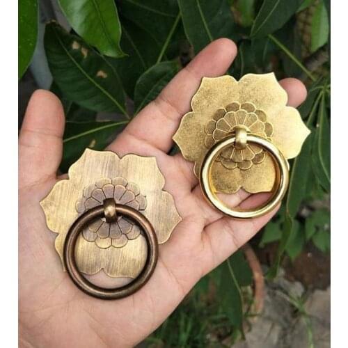 Antique Bronze Brass Drawer Knob Back Plate Drop Ring Pulls Dresser Pulls Knobs Kitchen Cabinet Door Knobs Handles Cupboard