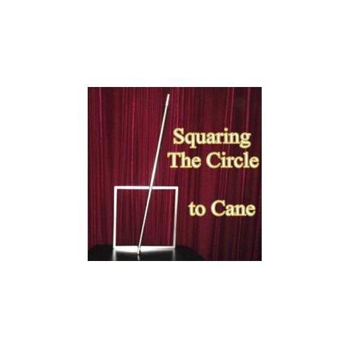 Free shipping! Squaring The Circle to Cane - Magic Trick,Fun,Stage,Close Up,street magic,Illusions,Magic Accessories,comedy