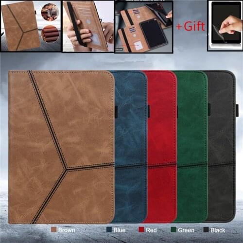 Tablet Case for Apple iPad 5 6 7 8 9 9.7 2018/2017 10.2 2020 Air 2/3 Pro 10.5 12.9 2021 MINI 1/2/3/4/5 TPU Leather Cover Case+F