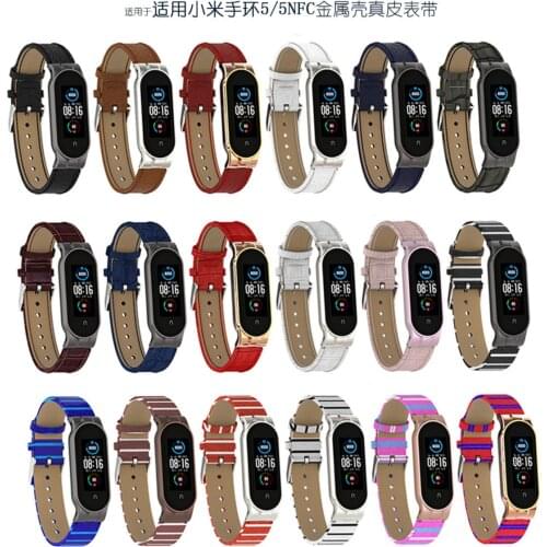 For MI 5 / 5NFC Wristband Quick Fit Leather Replacement Strap Watchband