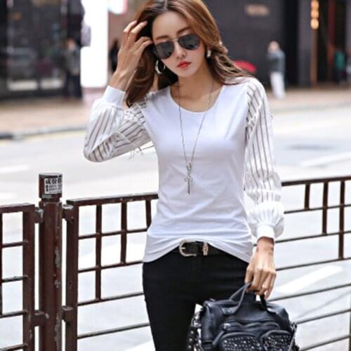 Tshirt Cotton Hollow Out t shirt women t shirts long sleeve t-shirt women tops poleras de mujer moda 2018 funny tee shirt femme