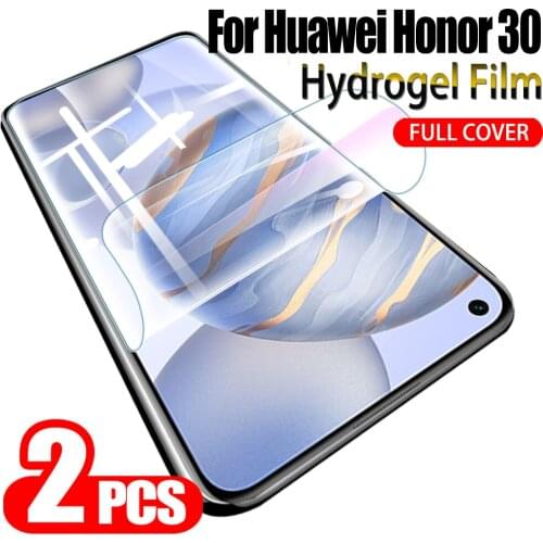 2PCS Hydrogel Film For Huawei Honor 30 Screen Protector Display Protective Film For honor 30 pro plus huawie honer screen film