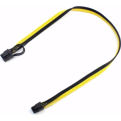 100pcs lots 50CM 6P to 8P (6 + 2) Server Power Cable Graphics Power Conversion Board Line Cable for Computer 1007 18AWG