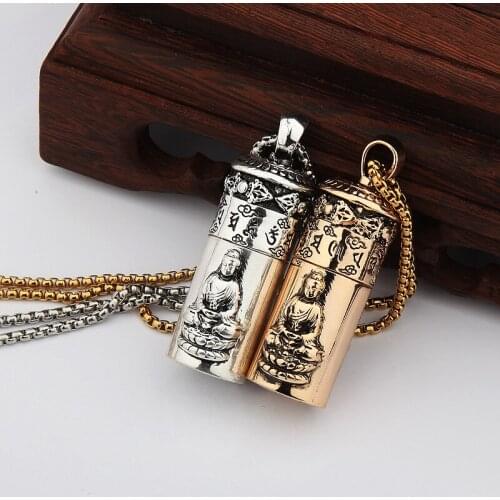 Chief Pendant Kerosene Lighter Creative Ping An Guanyin Pendant Grinding Wheel Open Flame Lighter New