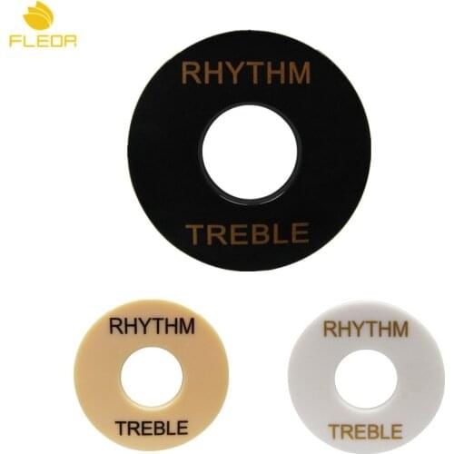 NEW 10pcs LP Electric Guitar Rhythm Treble Washer Ring Switch Cover Toggle Switch Plates,Black.Cream/White Options