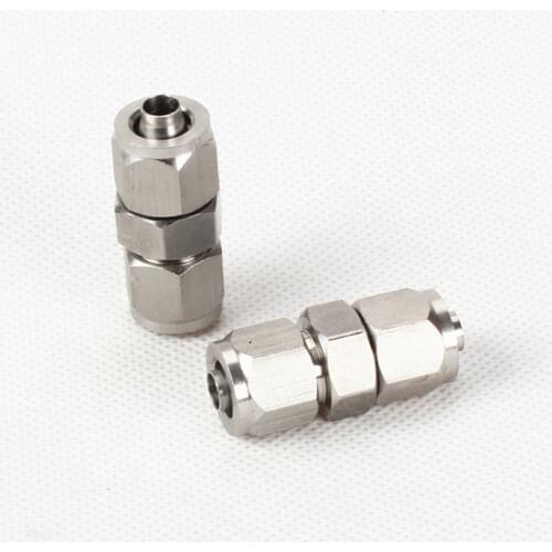 Straight 6/8/10/12mm OD PU Tube Air Pneumatic Quick Coupler Fast Twist Hose Stainless 304 Connector