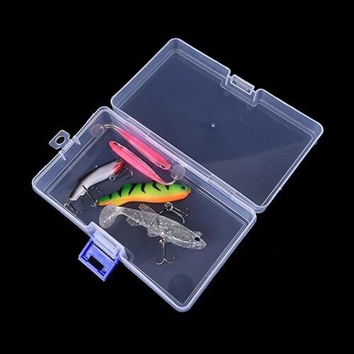 14.6cm*8.5cm*3.5cm Storage Case Box Transparent Fishing Lure Bait Tackle Boxes Fish Lure Hooks Bait Fishing Accessories Tool hot
