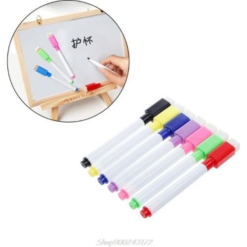 5Pcs Whiteboard Pen Erasable Dry White Board Markers Black Ink Fine Size Nip Au26 20 Dropship