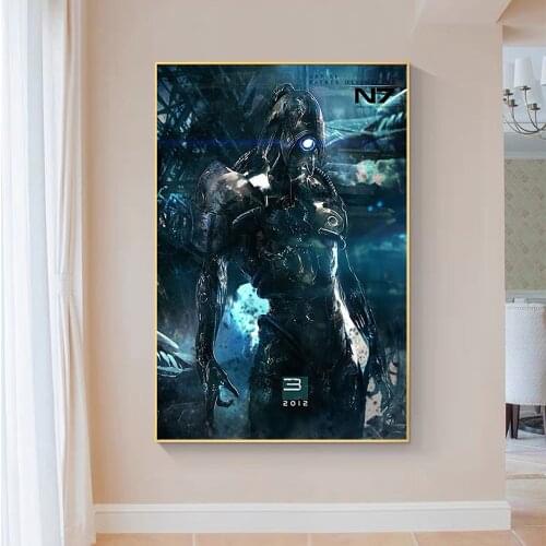 SP137 Silk Cloth Wall Poster Mass Effect 3 III Legion 2 Game Art Home Decoration Gift