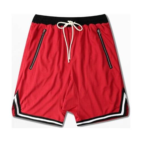 Loose Mens Shorts Hip Hop Swag Zipper Shorts Male Brand Pocket Shorts Red Black Khaki Joggers Fitness Shorts Justin Bieber