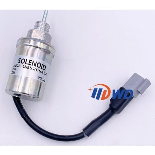 U85206452 185206450 12V Shutoff Solenoid For Perkins 402D 403D 404D 404C 403C