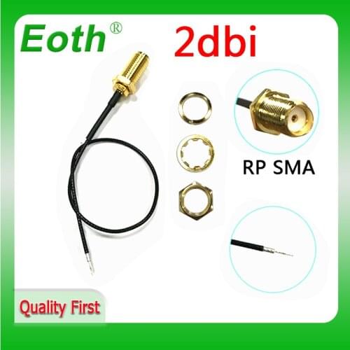 Extension Cable SMA Female 2.4GHZ ANTENNA WIFI IPEX 10P 20P cable plug to Open End with Sn tip for pcb soldering Pigtail Cable