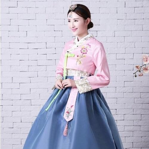 Embroidered Hanbok Traditional Hanbok Korean Wedding Dress Korean Performance Dance Costume Period Costume Festival Dress