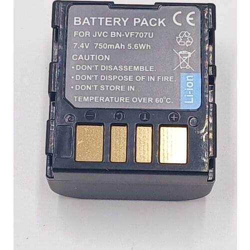 High Quality 750mAh Brand New Replacement Battery For JVC BN-VF707U BN VF707 BNVF707 GZ-D240 GR-X5 GZ-MG20 GZ-MG20EK GR-D240