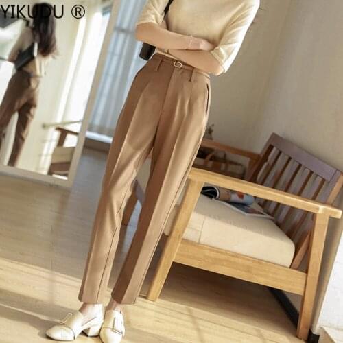 Yikudu Women's Cropped Trousers
