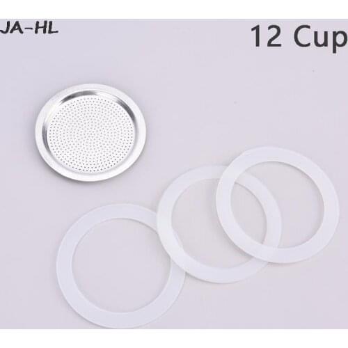 Replacement Parts for Moka Pot Coffee Bottle Express Stainless Steel Gasket Filter Plate And Silicone Gel Ring