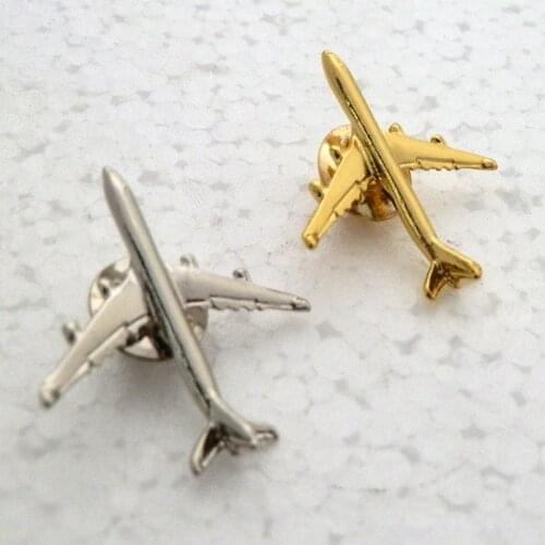 A320 & A340 Boing777 A330 Gold&Silver Airbus Aviation Badge 2.8*3.1cm, Authentic Pilot Badges airplane suits plane gilded
