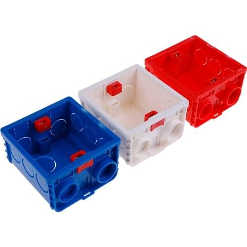 1Pcs 3 Hole Mounting Wall Switch Box for Sockets 86 Type Mounting Box