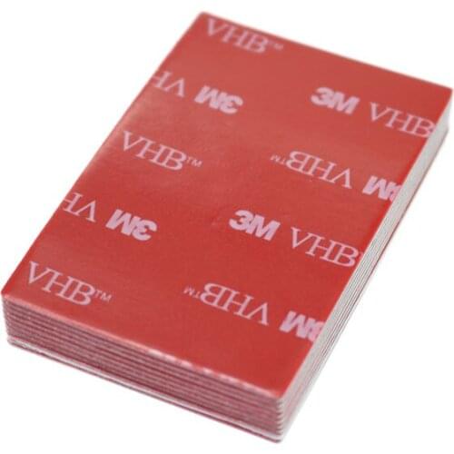 3M Black Tape Rubber Foam Double-Sided Adhesive 40*60mm Strong Paste Plastic Assembly Office Stationery Tape 10pcs