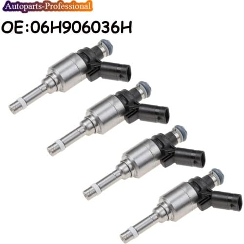 4 PCS New Fuel Injector For AUDI A3 A4 A5 A6 A8 Q3 Q5 TT 2.0 TFSI quattro 2004-2017 Replacement 06H906036H 06H906036G