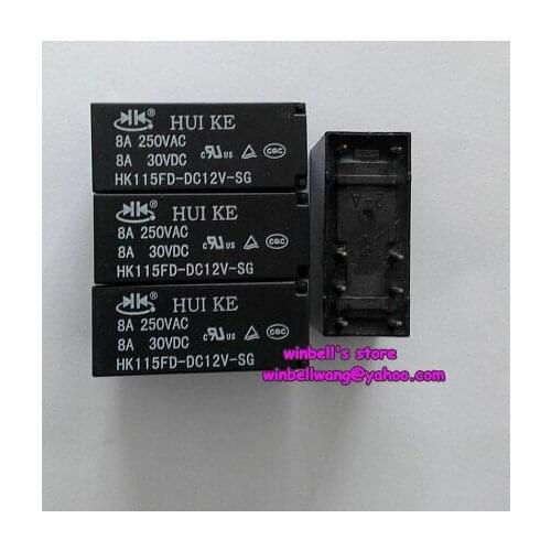 5pcs! Original HUIKE 12V relay HK115FD-DC12V-SG , new , in stock