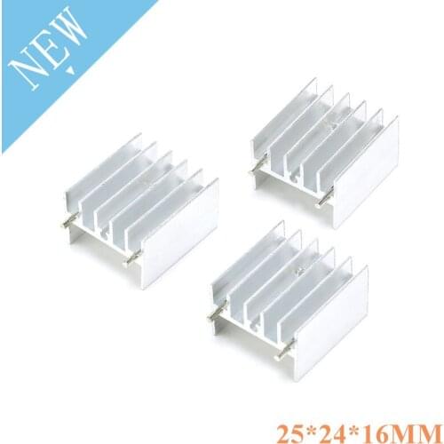 5 pcs Heatsink 25*24*16mm power amplifier Aluminum heatsink heat sink high quality radiator Module radiator special for cooling