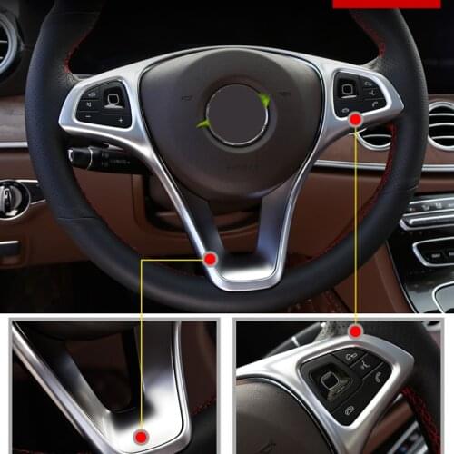 For Mercedes-Benz Vito W447 2014-2020 Accessories ABS Matte Interior Steering Wheel Decoration Frame Cover Trim Car Styling