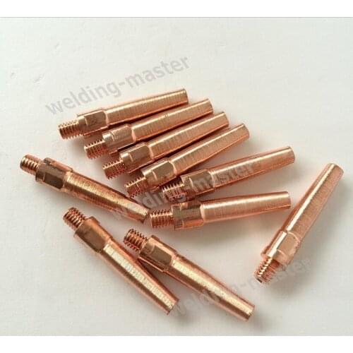 Free shipping 50PCS M6*45*1.0mm E-Cu contact tip, welding tips,MIG contact tip