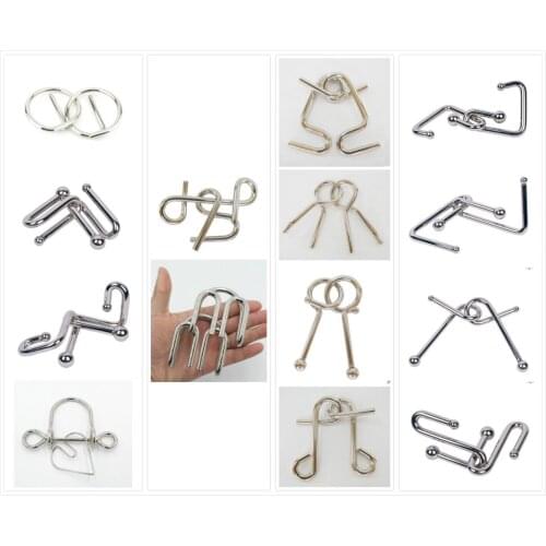 Large smart buckle Steel ball intelligence buckle nine chain puzzle IQ toy Intelligence release unlock m buckle P buckle release