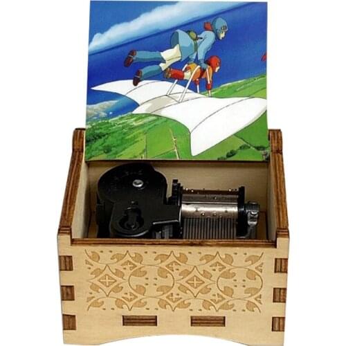 Wooden Music Box Color Music Box Childrens Toys Halloween Christmas Birthday Gift Anime Fan Music Box