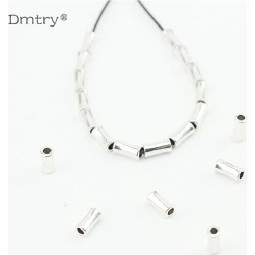 Dmtry 20pcs/lot Wholesale Ancient Silver Plated Spacers Beads Bracelets Necklace Making Findings Charms DIY Accessory LC0215