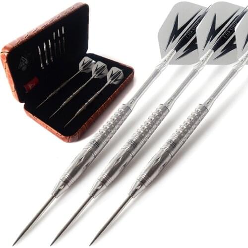 CUESOUL Series 22g 95% Tungsten Conversation Steel Tip Darts With Luxury Cue Case,Dart Sharpener,Dart Shaft,Dart Flight