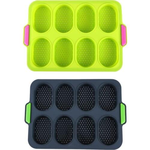 Baking Mould for Silicone Muffins and Buns, Muffin and Moulds, Non-Stick / Dishwasher Safe - Microwave Safe, Green