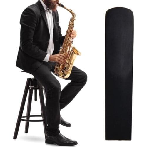 K1AC Clarinet Saxophone Resin Reeds Black Mouthpiece Reed Strength 2.5 for Alto/Tenor/Soprano Sax Saxophone Accessories