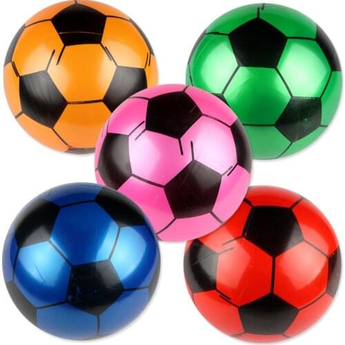 Creative Inflatable Football Ball Soft Bouncy Rubber Ball Beach Pool Play Early Education Toys Gifts For Children Kids Baby