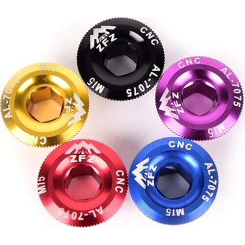 Crank Cover Crank Screw Cap M20 M15 M18 MTB Crankset Crank Cover Aluminum BMX Road Bike Fitting 6 Colors
