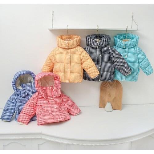 Winter Jacket Kids Parkas Thick Warm Hooded Coats Baby Boy Girl Outwear Children Cotton Jacket BC781