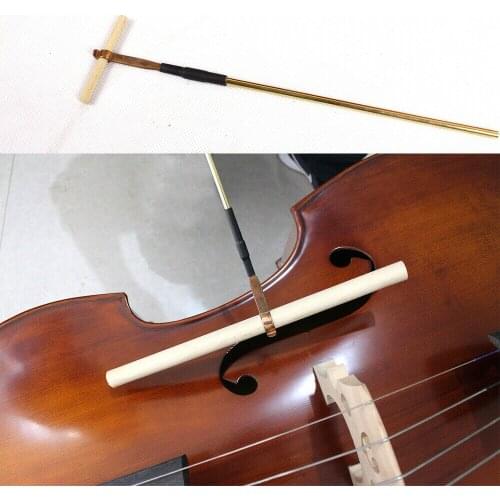 Luthier tool Duble Upright Bass sound post Clamp/Retriever Brass Rubber grip