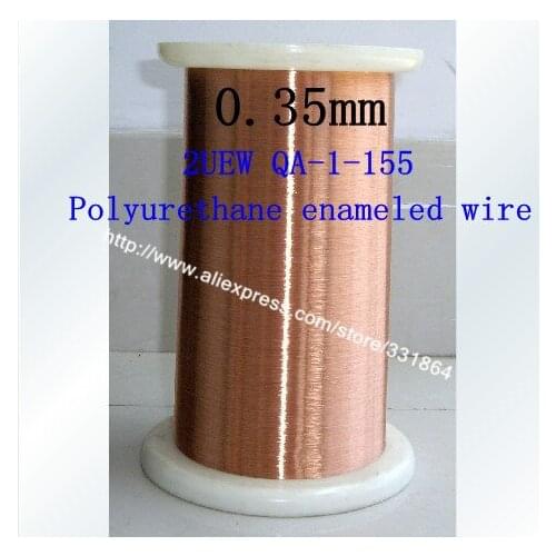 Free shipping 0.35mm *500m QA-1-155 Polyurethane enameled Wire Copper Wire enameled Repair cable