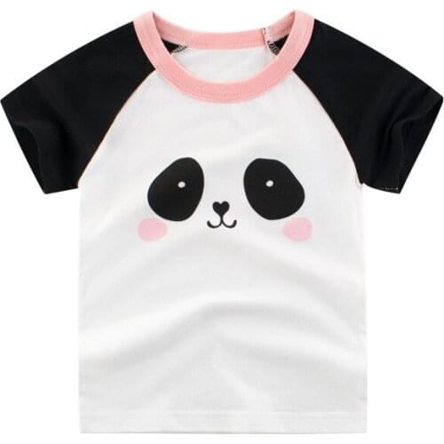 Cute Panda Tshirt for Kids Baby Girl and Boy Tshirt Short Sleeve Tee Top Children T Shirt
