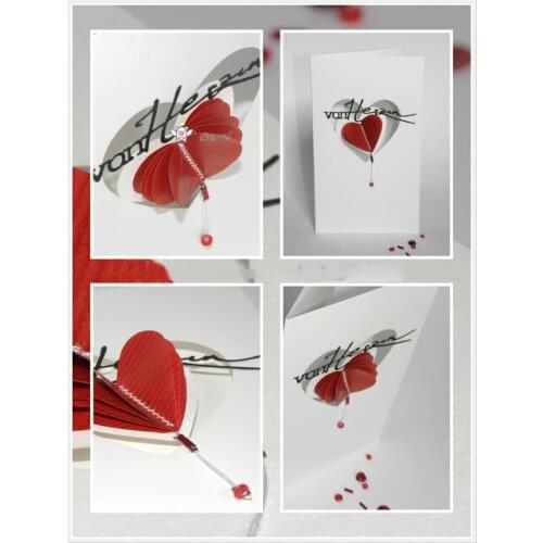 Mmao Crafts Metal Steel Cutting Dies German hearted letters Stencil For DIY Scrapbooking Paper/photo Cards Embossing Dies